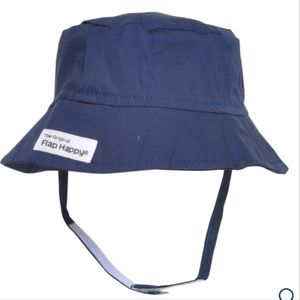 NWT The Original Flap Happy Crusher/ Kids Bucket Navy Hat